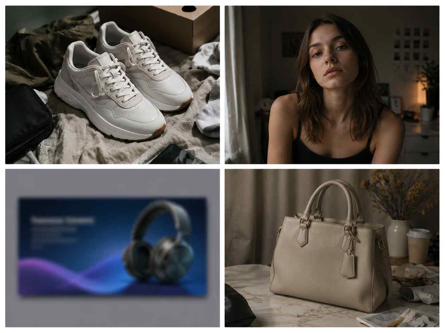 Multiple product and creator images before batch image processing