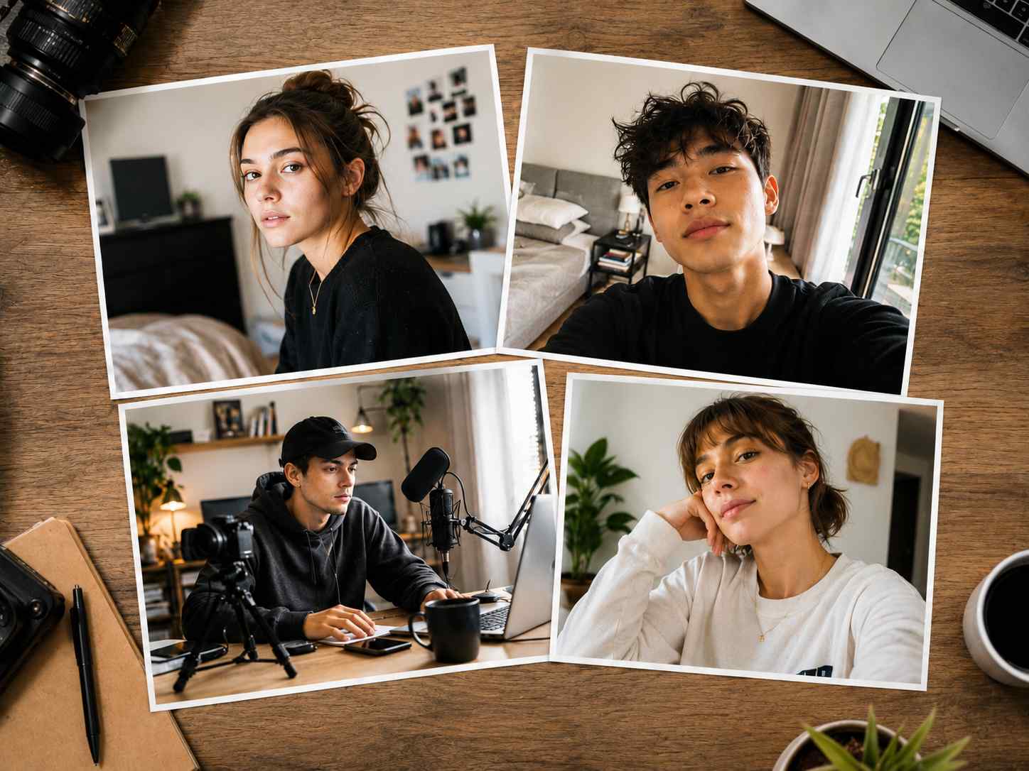 Batch AI photo enhancement for creator portraits and profile images after