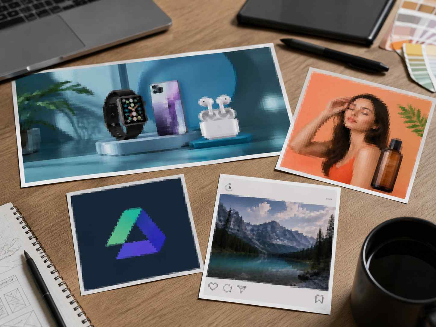 Batch image upscaling for marketing visuals and larger display assets