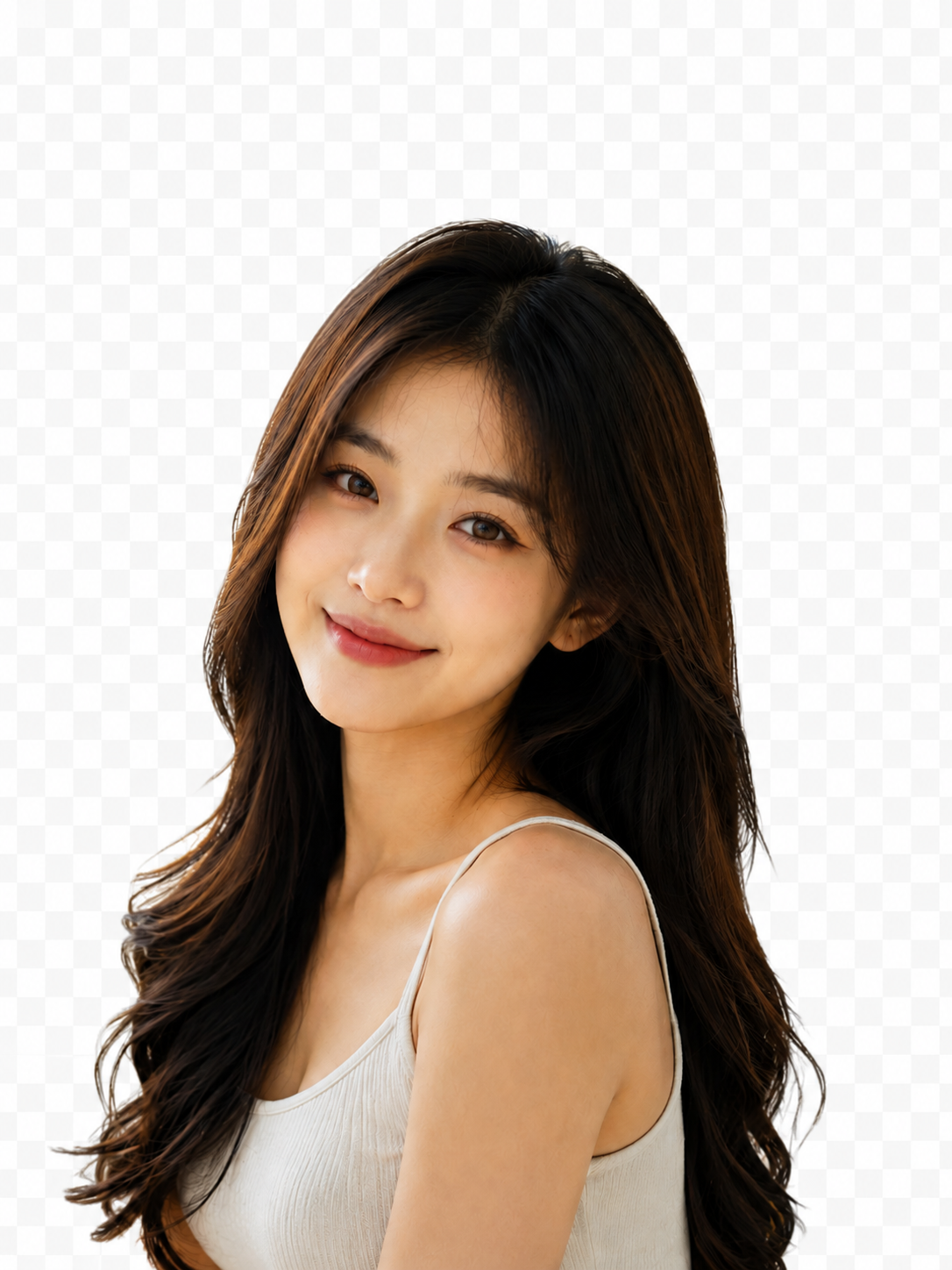Portrait cutout example after