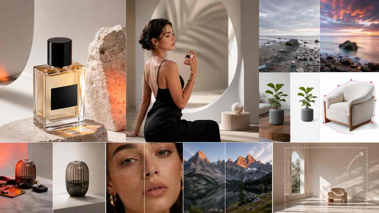 Galleria visiva di casi d'uso per flussi di lavoro di fotoritocco PixEdit