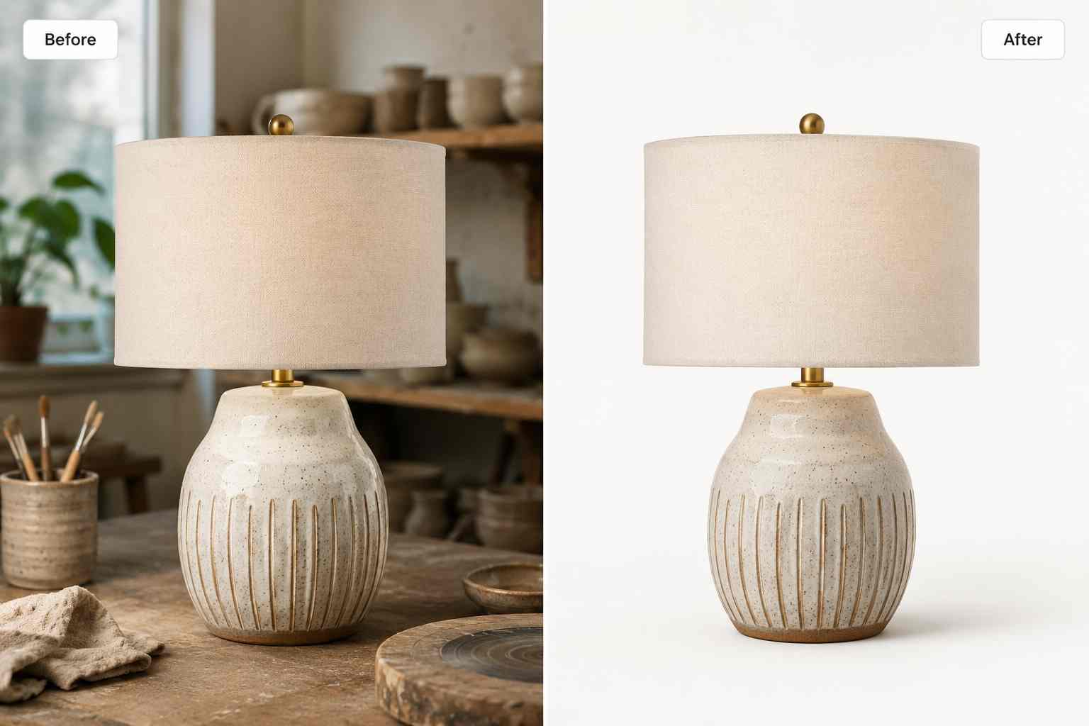 تنظيف صورة المنتج بعد إزالة الخلفية بالذكاء الاصطناعي