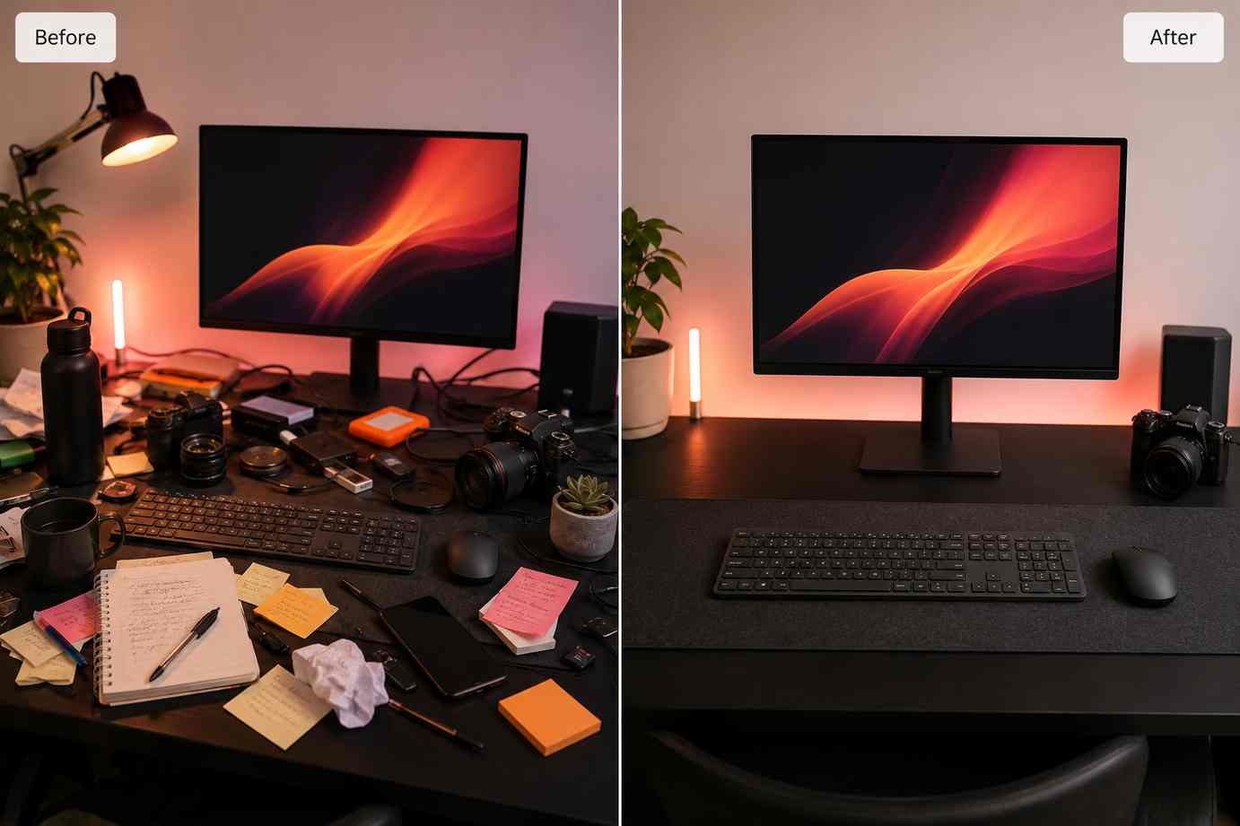 Flusso di lavoro AI per la pulizia delle foto dei social media che mostra la rimozione degli elementi indesiderati sullo sfondo dalle immagini del creatore come passaggio 1